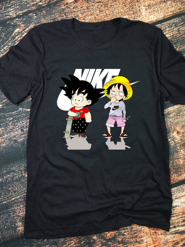 Nike Goku And Luffy Anime Fans - Teeholly