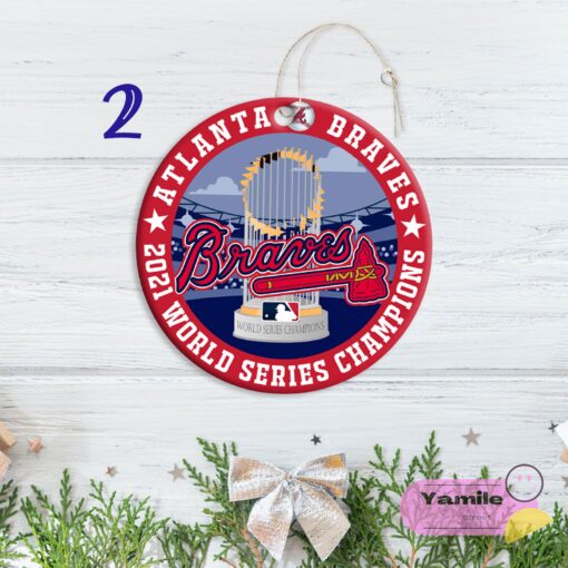 Atlanta Braves Mlb World Series Ornament