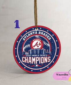 Champions 2021 Atlanta Braves Mlb World Series Ornament