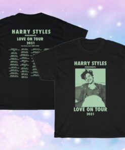 Double Print Harry Love On Tour 2021 T Shirt