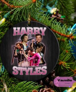 Harry Styles Retro Merry Christmas Gift For Fan Ornament