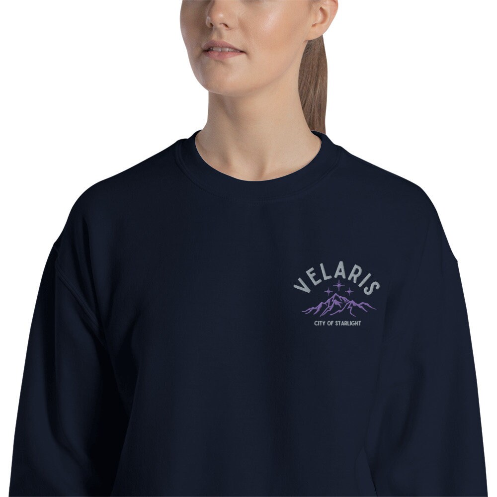 Embroidered Acotar Velaris Night Court Sweatshirt
