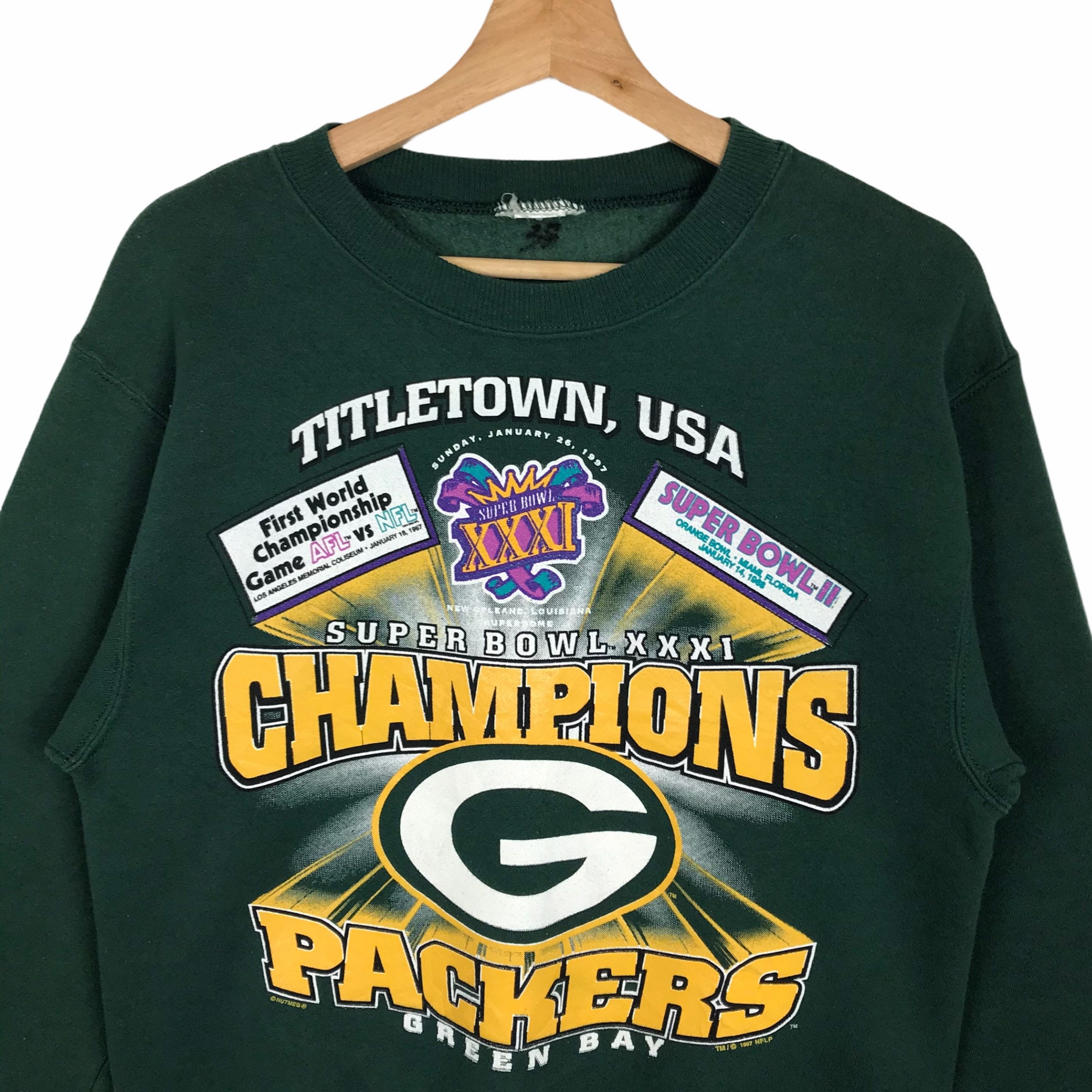 Vintage 90's Packers NFC North Champions Printed Big Logo