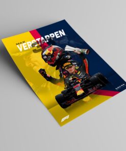 2021 World Champion Max Verstappen Redbull Tribute F1 Poster