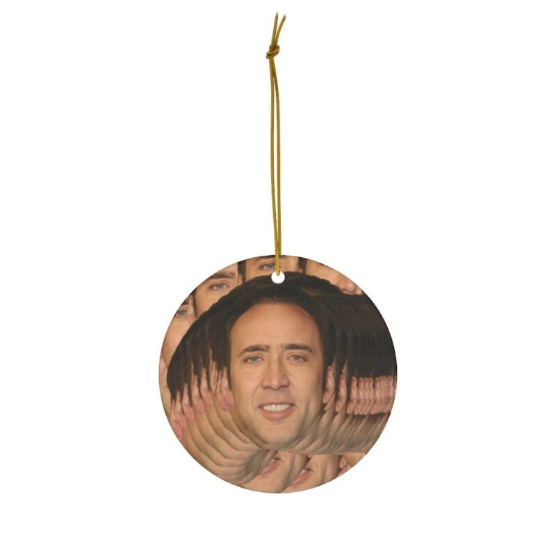 Secret Santa St. Nicolas Cage Christmas Ornaments - Teeholly