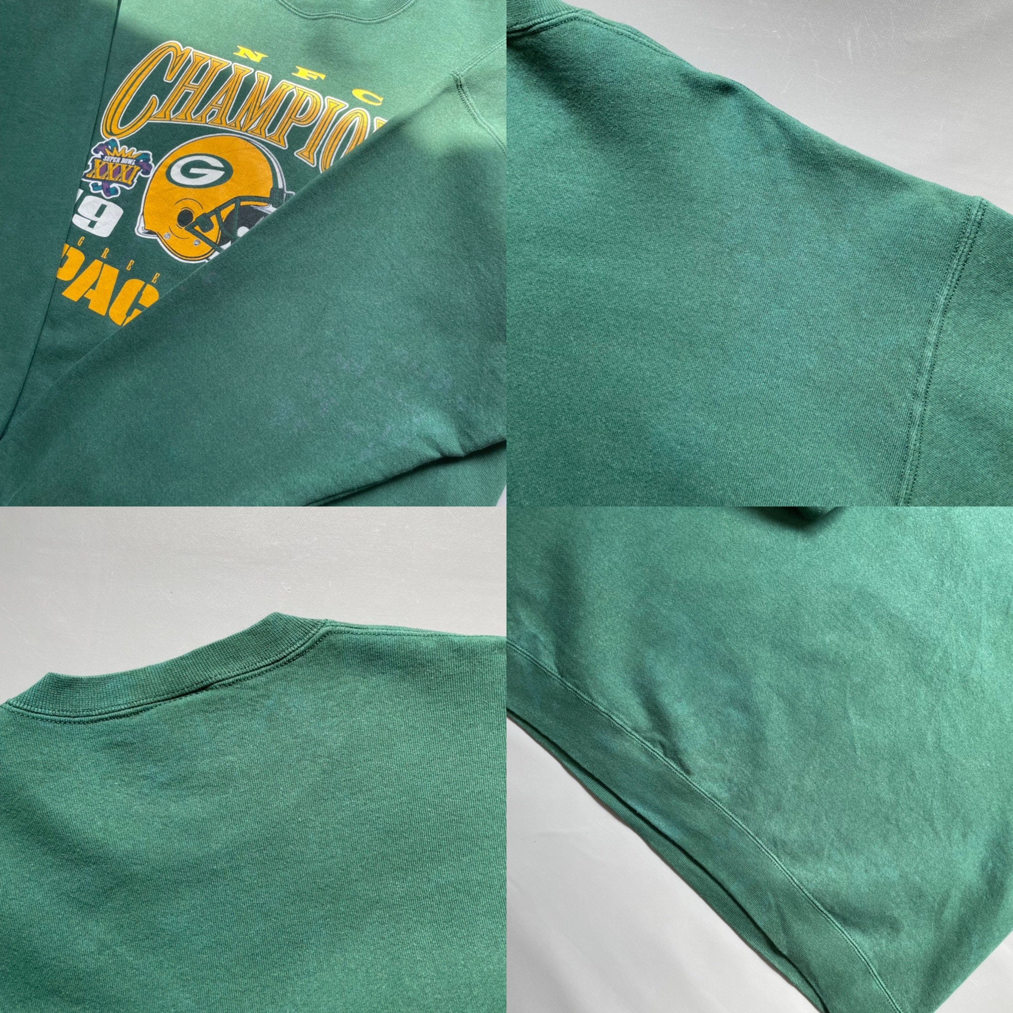 Vintage 1997 Green Bay Packers NFC Champions North Crewneck Sweatshirt -  Teeholly