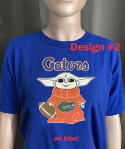 Baby Yoda University of Florida gator baseball shirt