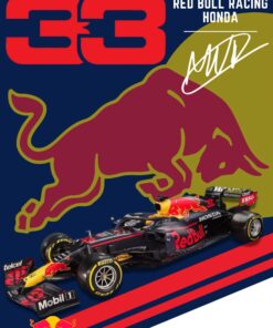 Max Verstappen Red Bull Racing 2021 World Champion Poster F1 (Formula 1)