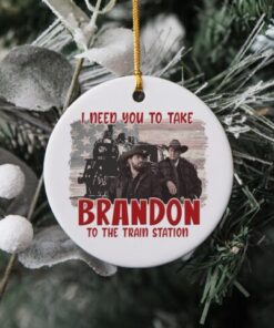 Lets Go Take Brandon The Train Station Ornament