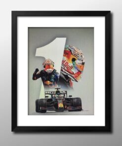 Max Verstappen F1 Poster Art Car Helmet World Champion 2021
