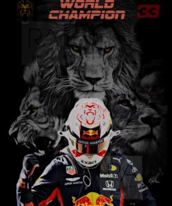 Max Verstappen Poster World Champion 2021 Red Bull #33 F1