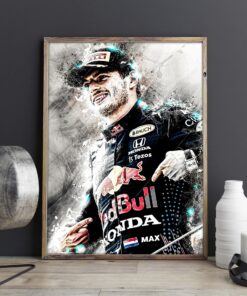 Max Verstappen World Champion Red Bull Racing F1 Poster Print Wall Art