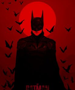 Red Halloween The Batman 2022 Movie Poster
