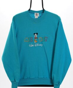 2022 Disney Vintage Blue Mickey Mouse Sweatshirt