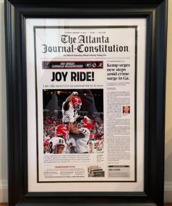2022 Georgia Bulldogs National Champions Framed Front Page Newspaper Poster