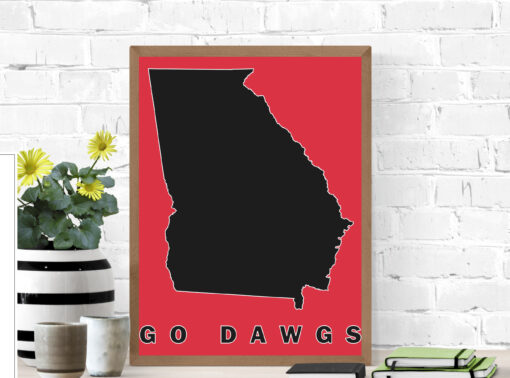 2022 Go Dawgs National Champions Georgia Bulldogs Poster