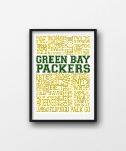 2022 Vintage Green Bay Packers Poster Printable Wall Art