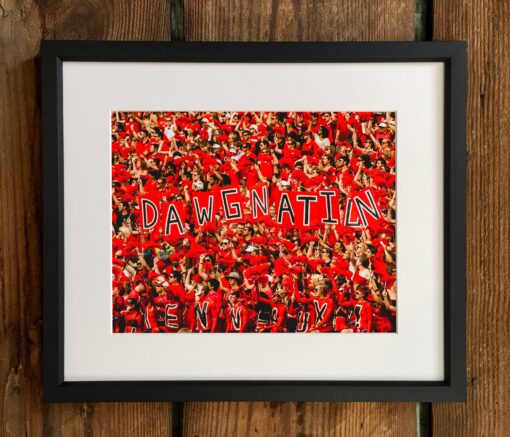 Dawg Nation Fans Framed Photo Picture National Champions Georgia Bulldogs Poster
