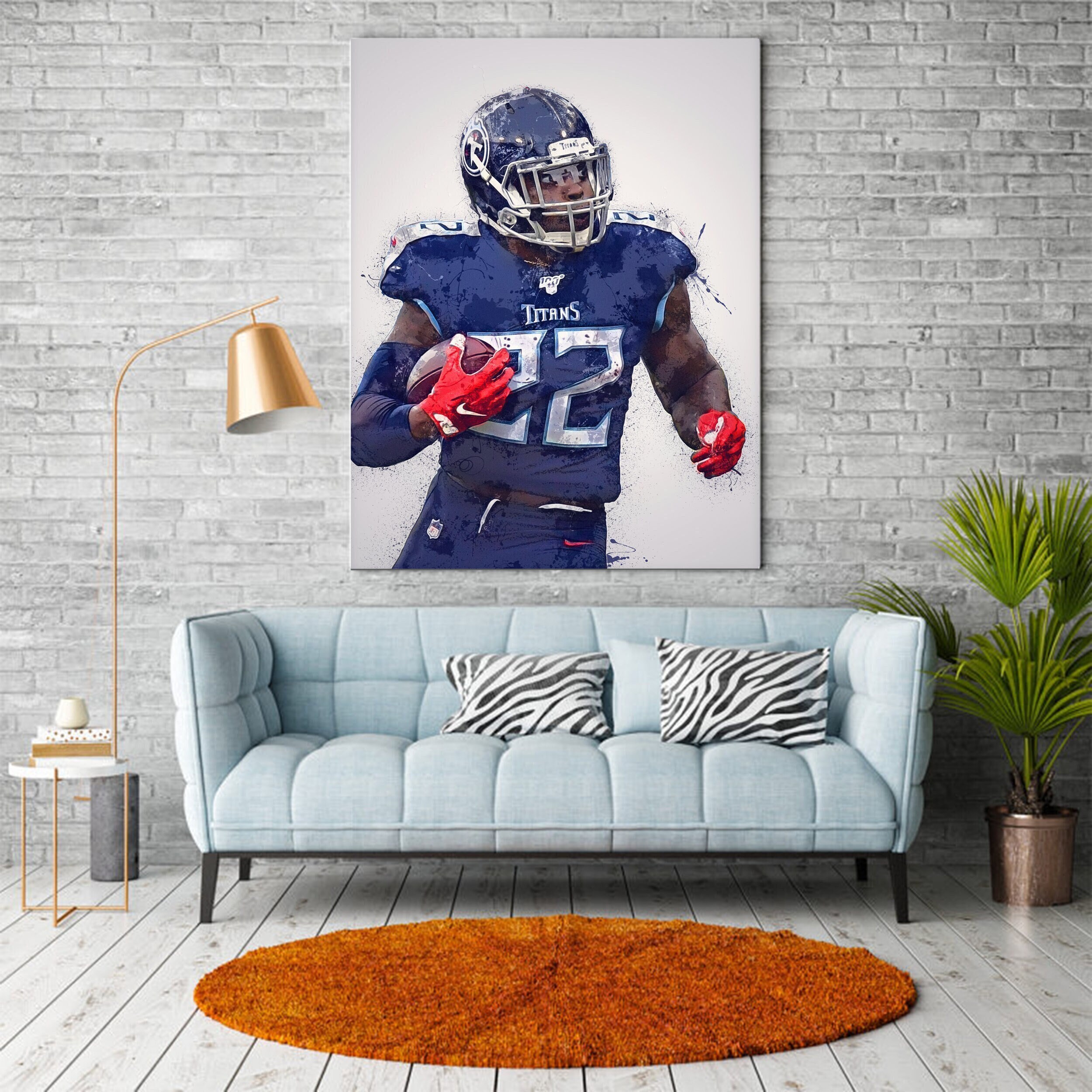 Derrick Henry for Tennessee Titans - NFL Removable Wall Decal Large