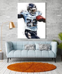 Derrick Henry NFL Titans Poster Man Cave Decoration