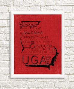 Fight Song College Football National Champions Georgia Bulldogs Poster