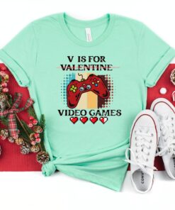 Funny Game Lover Gamer Valentines Day Shirt