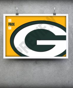 Green Bay PACKERS NFL Poster Vintage Packers