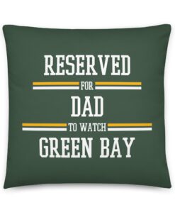 Gridiron Green Bay Packers Football Personalized Pillow
