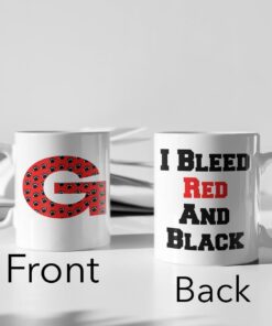 I Bleed Red And Black National Champions Georgia Bulldogs Mug