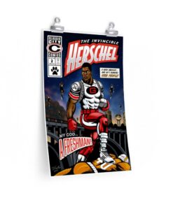 Herschel Walker Georgia Bulldogs Comic national champions poster