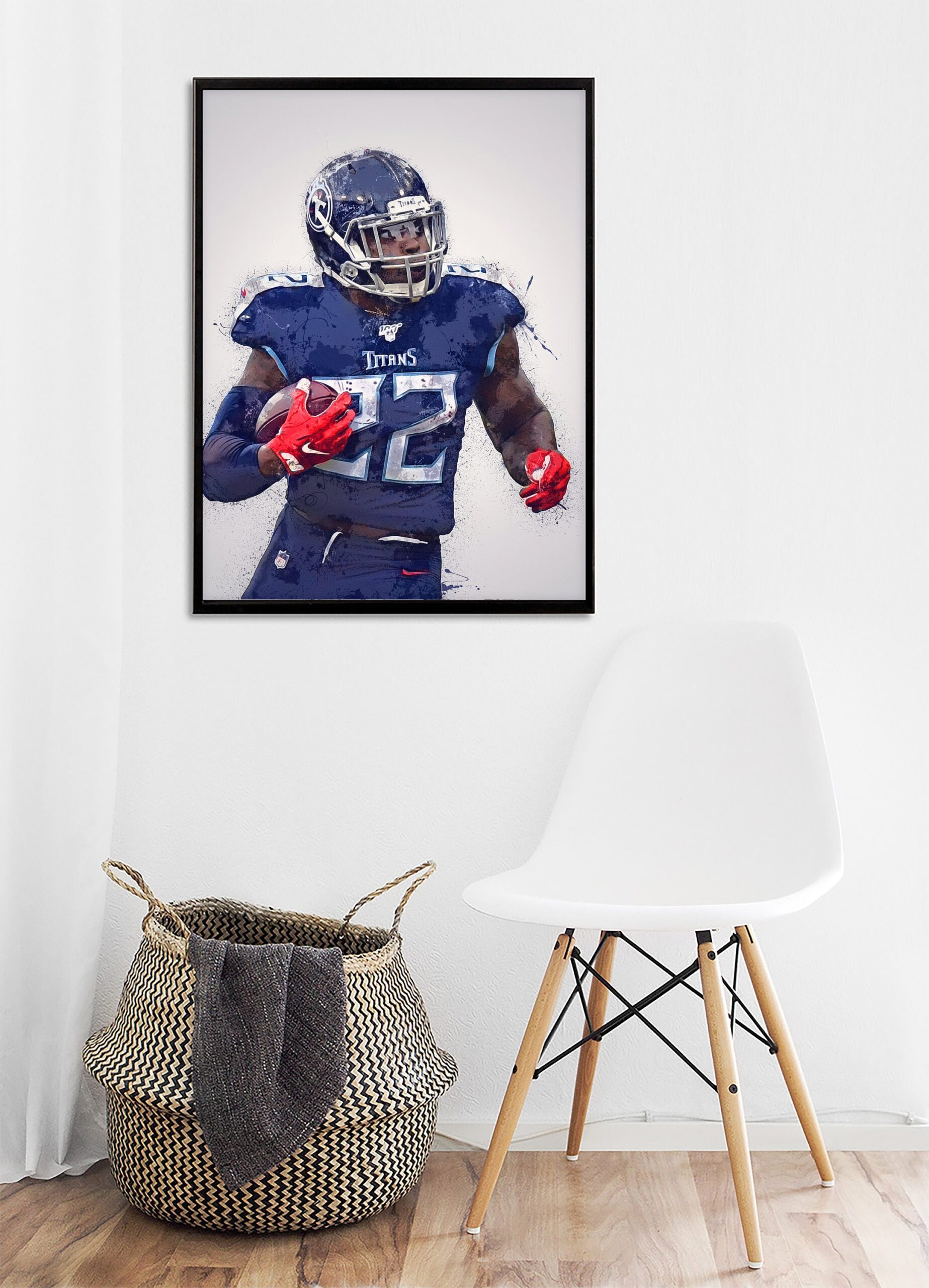 Derrick Henry Tennessee Titans Game Room Bar Gym Wall Home Decor - POSTER  20x30