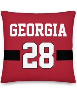 Georgia College Football National Champions Colors Personalized Pillow