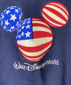 US Flag Vintage Walt Disney World Patriotic Mickey Mouse Sweatshirt