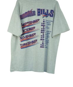 1996 Schedule Football Vintage NFL Buffalo Bills Shirt