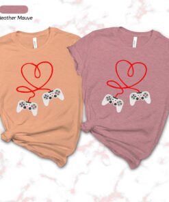 Controllers Heart Gamer Valentines Day Shirt Video Game for Boyfriend