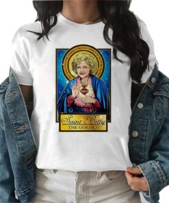 Saint Betty The Golden Fan Horror White Sweatshirt