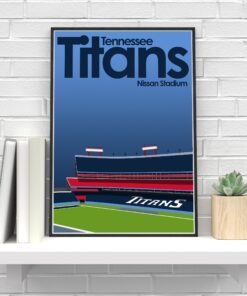 Nissan Stadium AFC South NFL Titans Poster