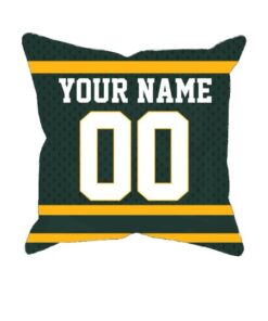 Personalized Green Bay Packers Football Jersey Style Pillow
