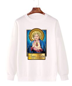 Saint Betty The Golden Fan Horror White Sweatshirt
