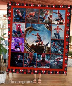 Spiderman No Way Home Movie Quilt Blanket