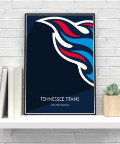 Tennessee Minimalist NFL Titans Poster Nissan Stadium