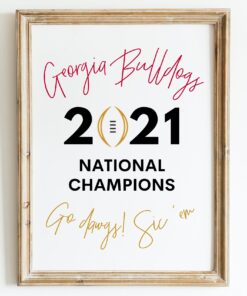 UGA National Champions Georgia Bulldogs Football Go Dawgs 2021