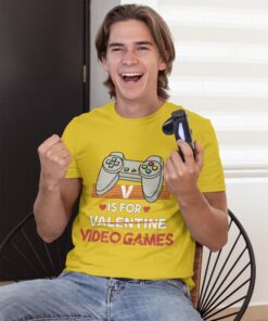 Video Game Lover Gift Gamer Valentines Day Shirt