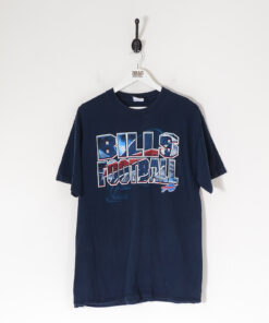Vintage NFL Buffalo Bills Shirt Navy Blue Medium