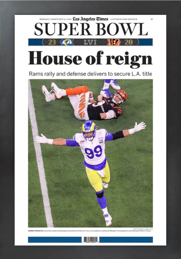 2022 LA Rams “House Of Reign” Super Bowl LVI Champions Poster - Teeholly
