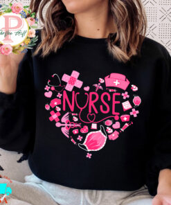 Cute Nurse Life In Heart Valentine’s Day Shirt