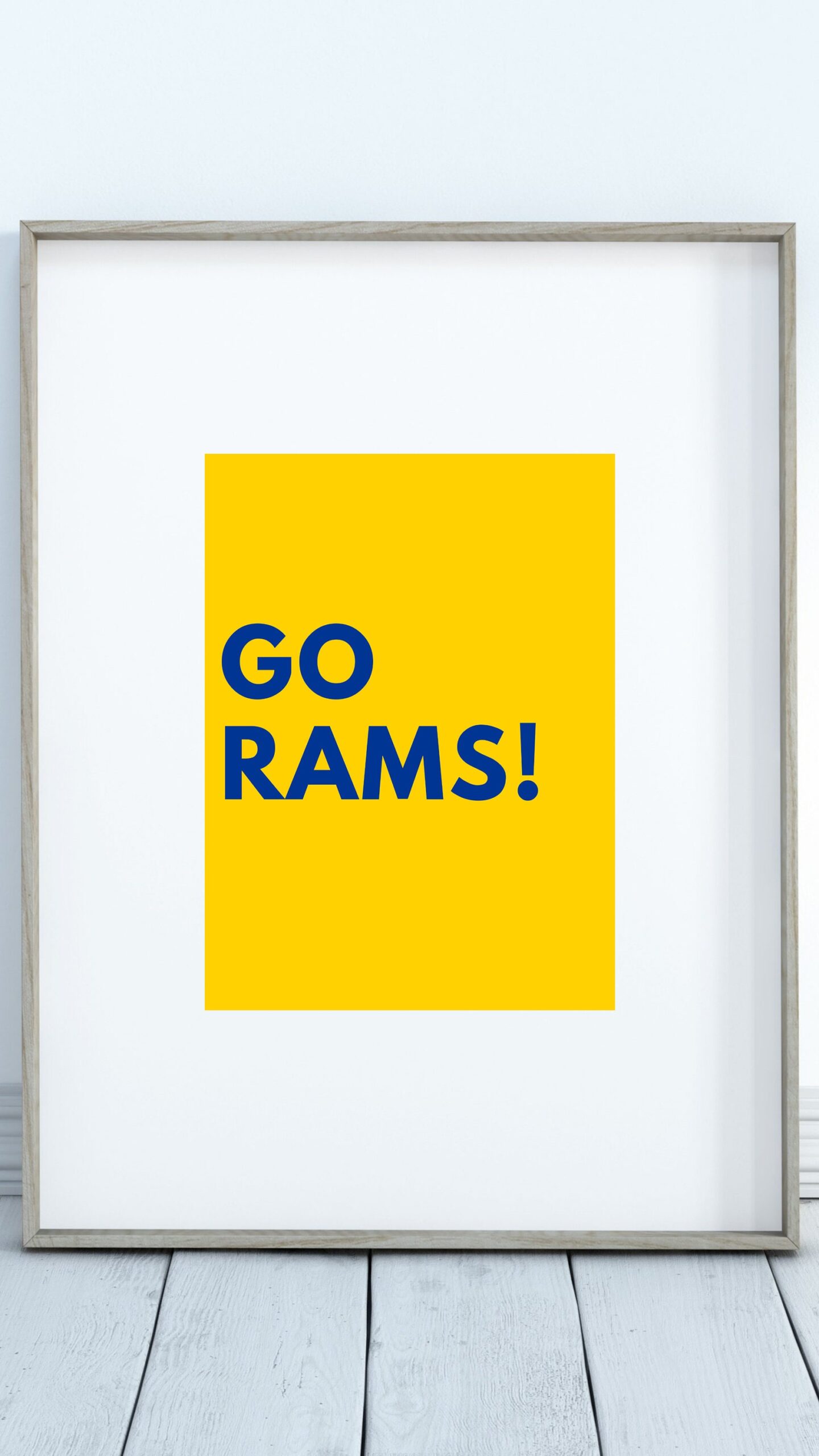 2022 Champion Super Bowl LA Rams Poster Framed Front Page