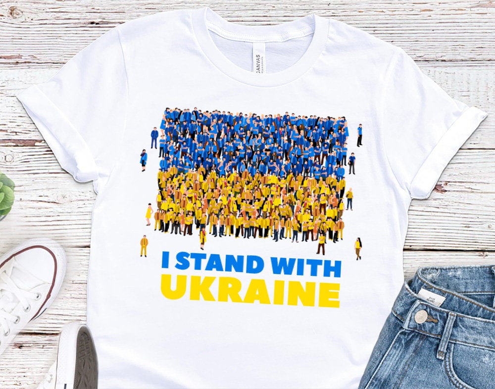 Minimalist I Stand With Ukraine Shirt Free Ukraine Shirt Stop War Ukraine Supporter T-Shirt Choose Peace T-Shirt Ukraine T-Shirt Peace