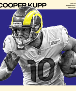 Cooper Kupp Pantone Champion Super Bowl 2022 LA Rams Poster