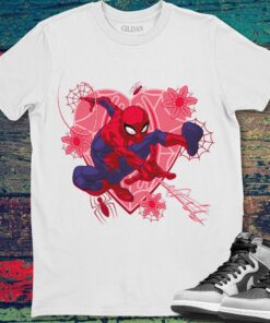 Man Hearts And Flowers Valentines Day Spiderman Sweatshirt